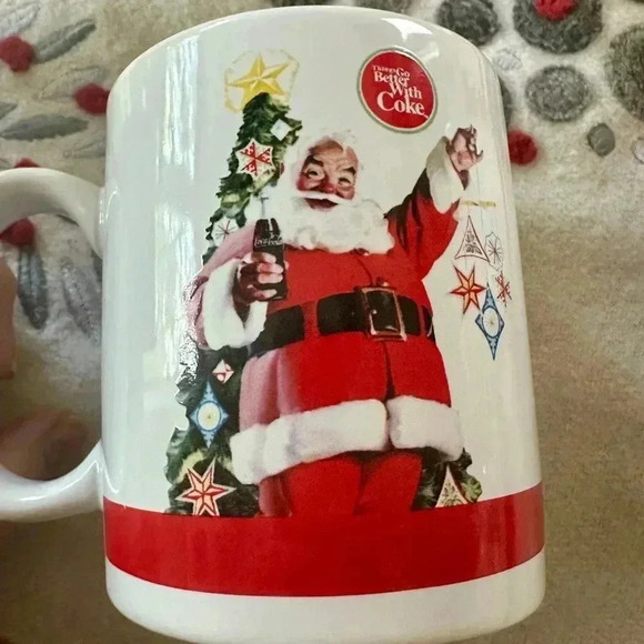 Things Go Better with Coke Santa Mug Coca-Cola Mug set of 4 - Picture 7 of 11